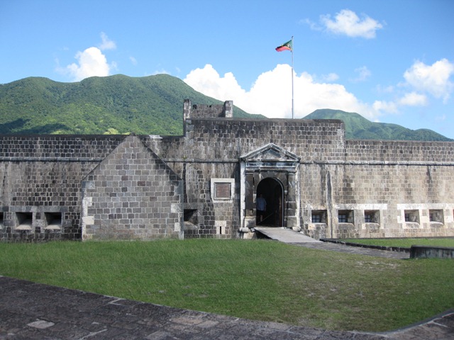 Ariel View of Brimston Fortress in St Kitts