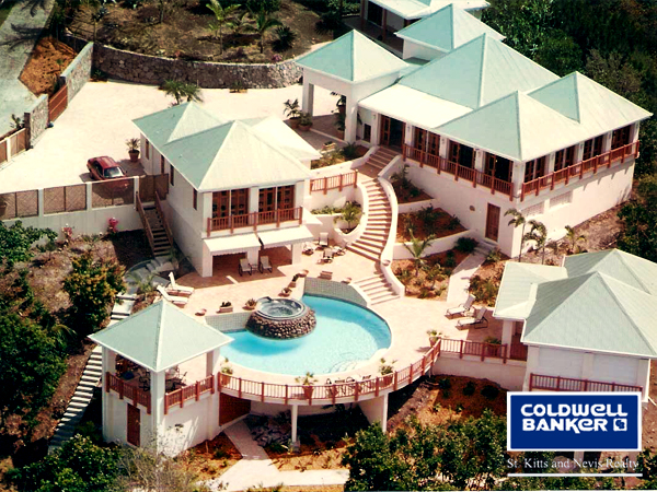 Aerial View of Caribbean Glory from Oualie Realty
