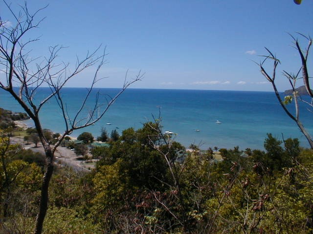 Overlooking Oualie Bay to West from Oualie Realty